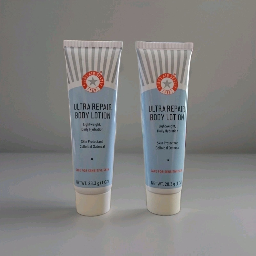 2X First Aid Beauty Ultra Repair Body Lotion 1 fl. oz. Travel Size